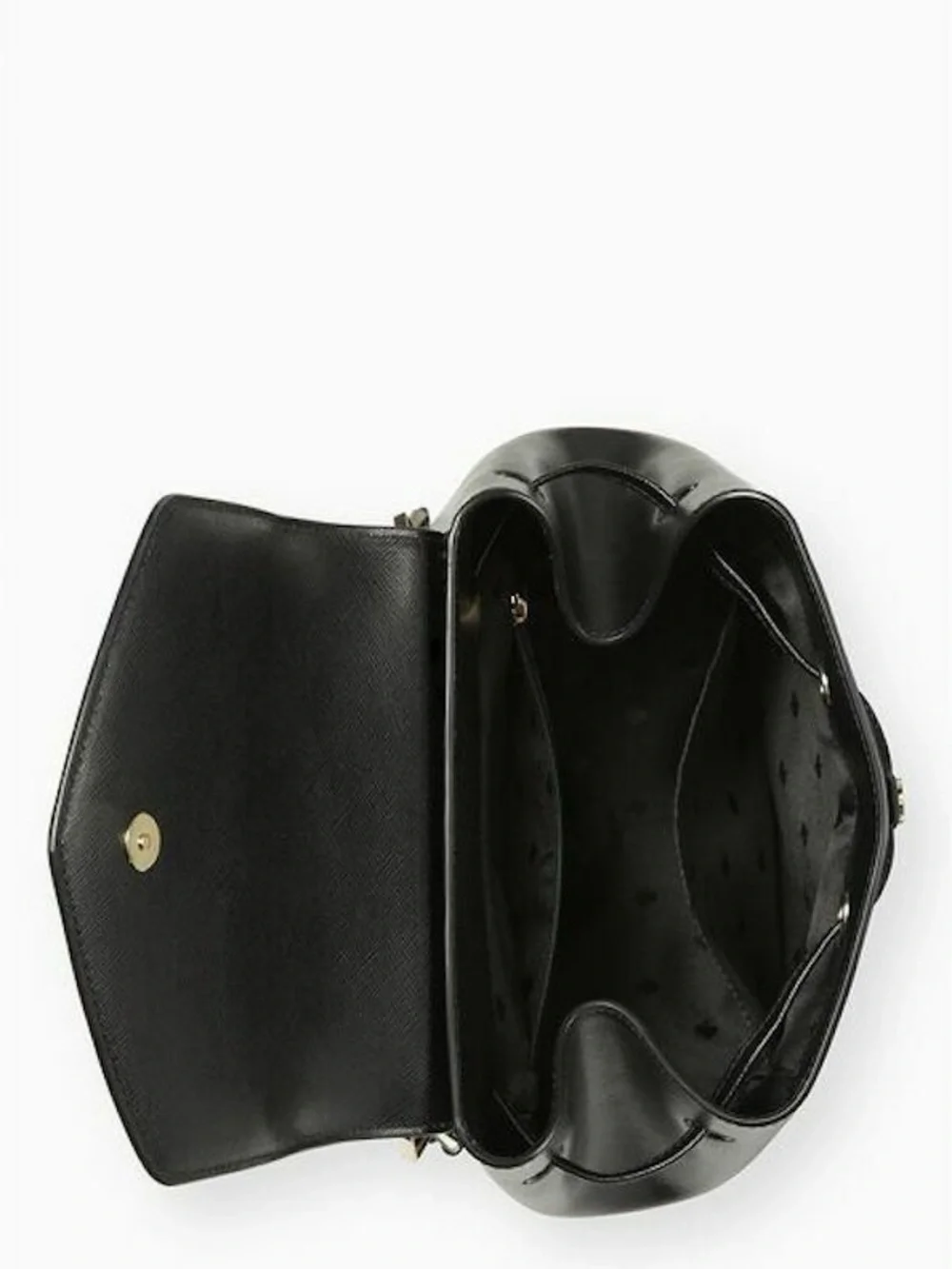 NWT Kate Spade Medium Flap Adjustable Black Backpack